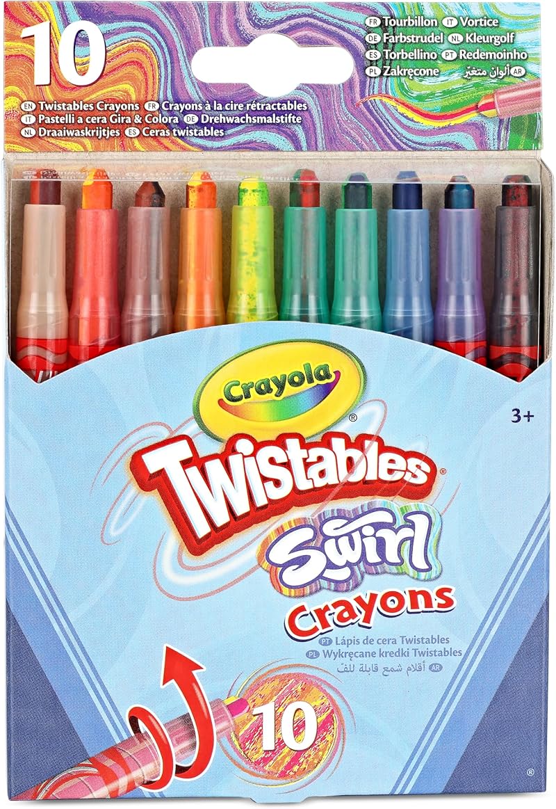 Crayola Swirl Mini Twistable Crayons Assorted 10 Pack 4 Colors Each