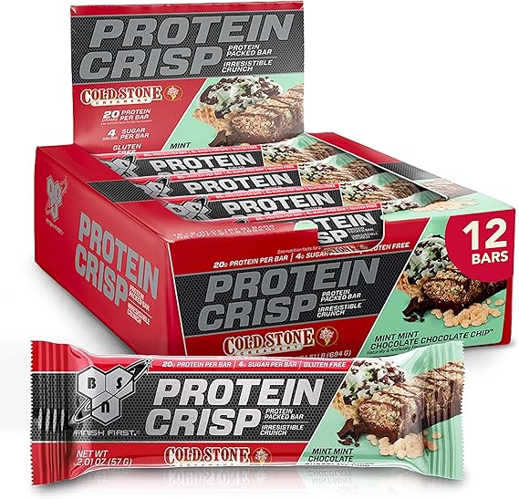BSN Protein Crisp Bar by Syntha6, Cold Stone Creamery FlavorMint Mint