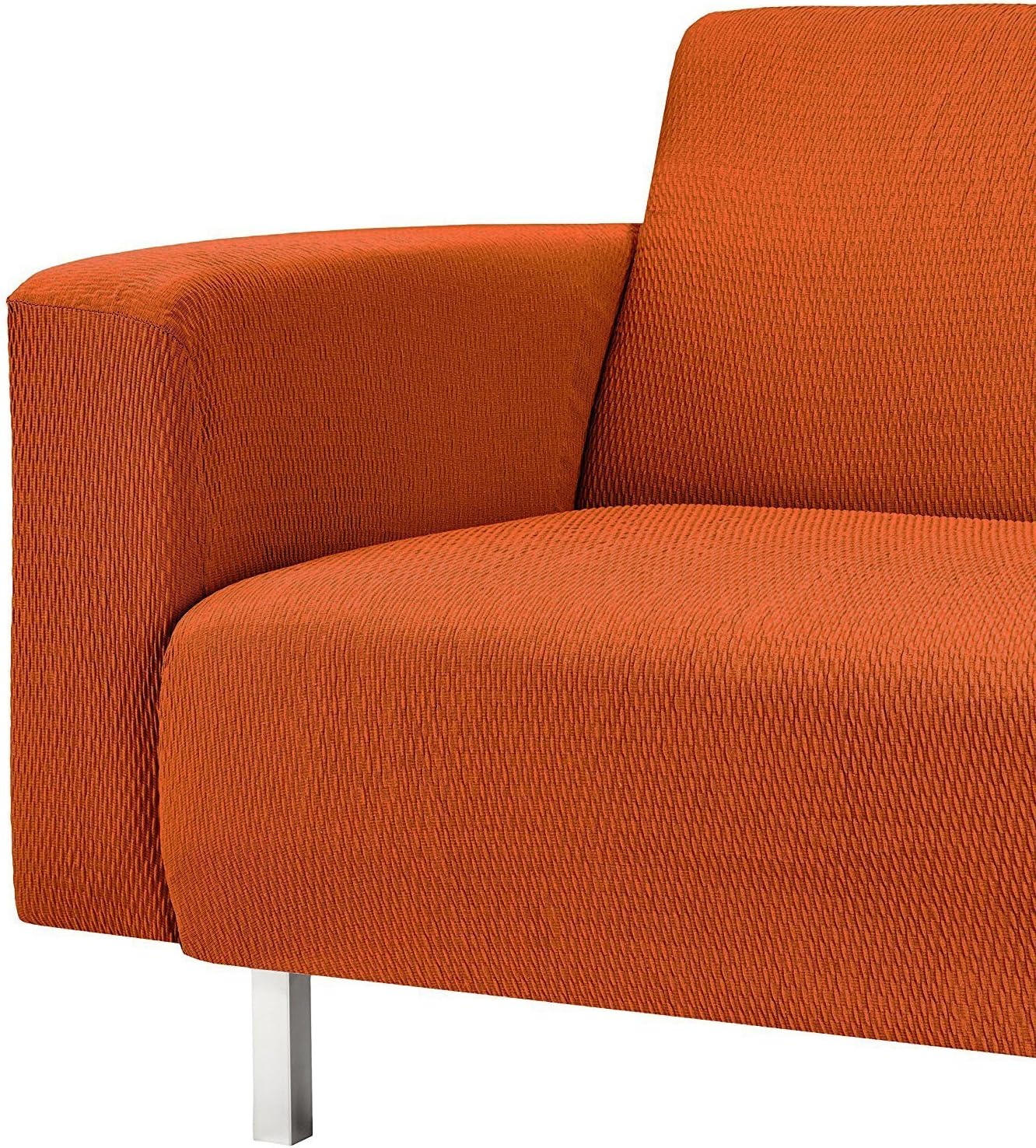 Martina Home Sofa Cover Elastic,, fabric , Orange , 2 Places of 120 to 190 cm wide - Image 4