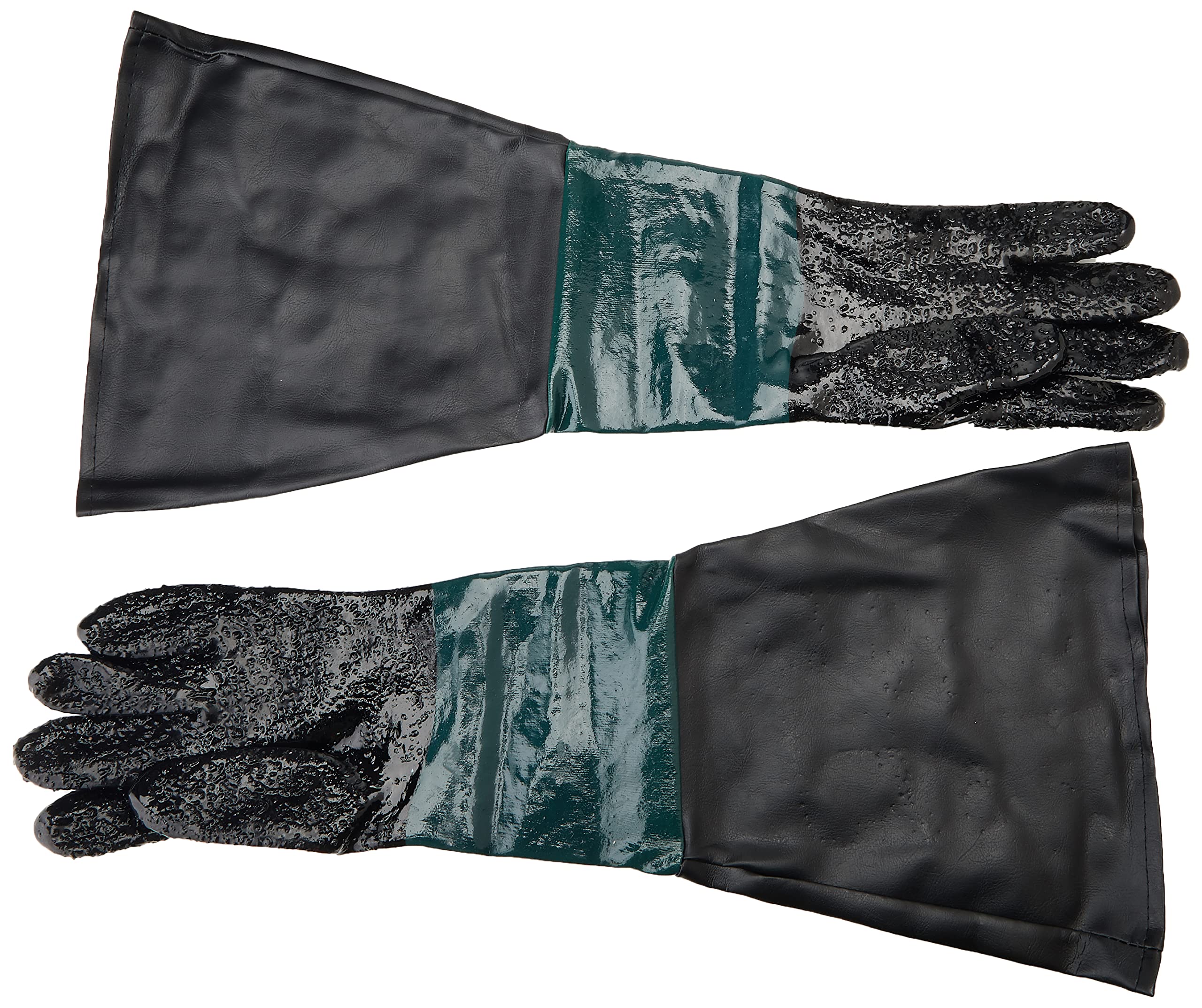 Sealey SSP41 Shot Blasting Gauntlets 585mm Cuffed Pair , Black