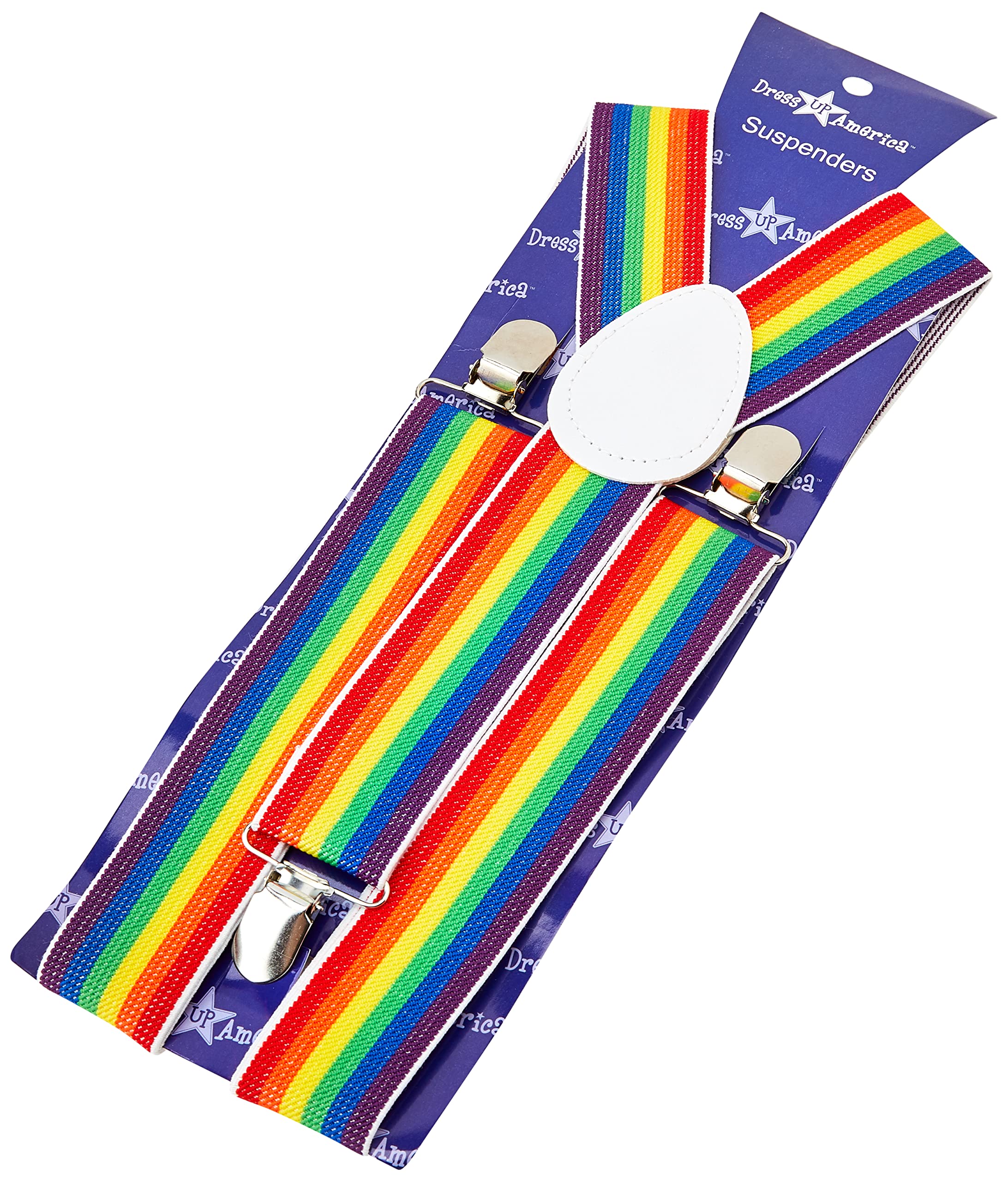 Dress Up America Suspenders for Adults - Party Suspenders - Y Back Adjustable Suspenders for Men, Women, and Teens