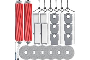 Bluearks 26Pcs Replacement Parts for Roborock Qrevo【Not for Qrevo S/Qrevo Pro/Qrevo Plus】Qrevo Vacuum Cleaner Accessories Kit
