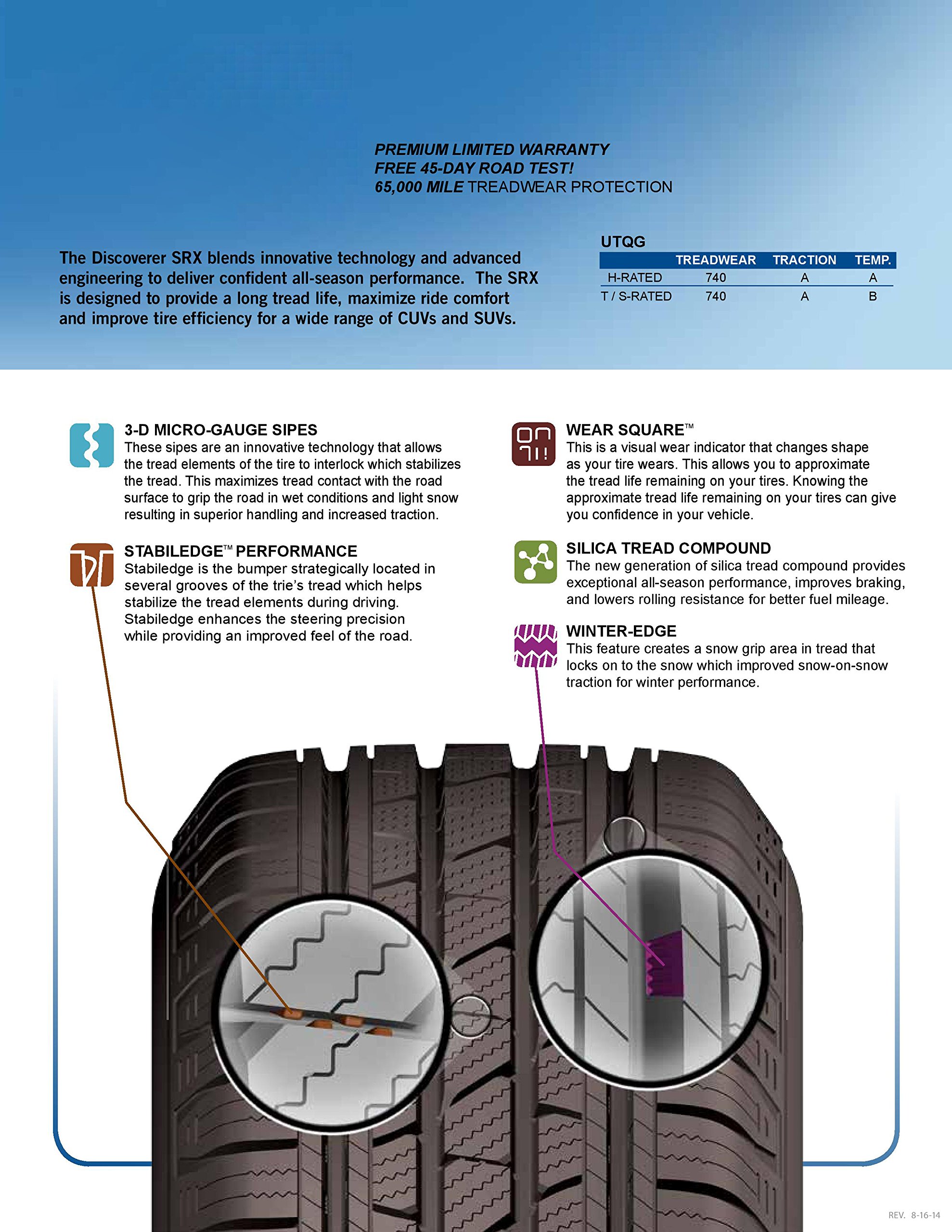 Cooper Discoverer SRX AllSeason Radial Tire 285/45R22 114H on Galleon