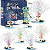7 Set Bulk STEM Kit Individual Craft Kits for Kids, Science Projects Crafts Group Activity, Light Experiments Circuit Toys, Fun Fiber Optic STEAM Activities for Boys Girls Age 8-13 8-10 8-12 8 10 Year