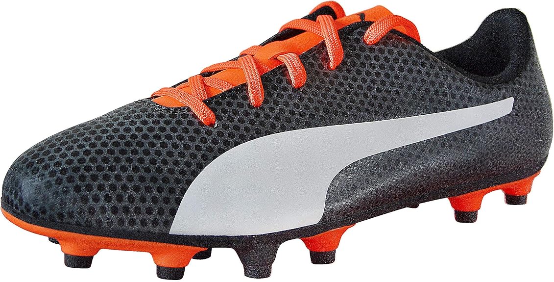 PUMA Spirit FG Kids Football Boots (Numeric_4) Black: Amazon.co.uk: Shoes & Bags