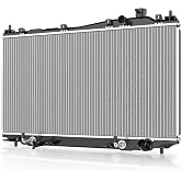 DWVO Aluminum Radiator Compatible with Civic 1.7L 2001-2005, CU2354 | Compatible with 2001 2002 2003 2004 2005 Acura EL, L4, Direct fit, A/T &amp; M/T