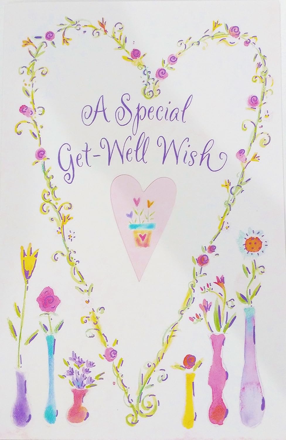 Amazon Com A Special Get Well Wish Greeting Card This Comes With Love Especially For You Along With Get Well Wishes Too Feel Better Soon Office Products