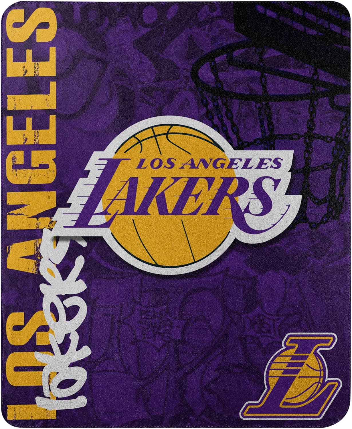 The Northwest Company NBA Los Angeles Lakers "Hard Knocks" Fleece Throw Blanket, 50" x 60", Purple : Sports Fan Throw Blankets : Sports & Outdoors