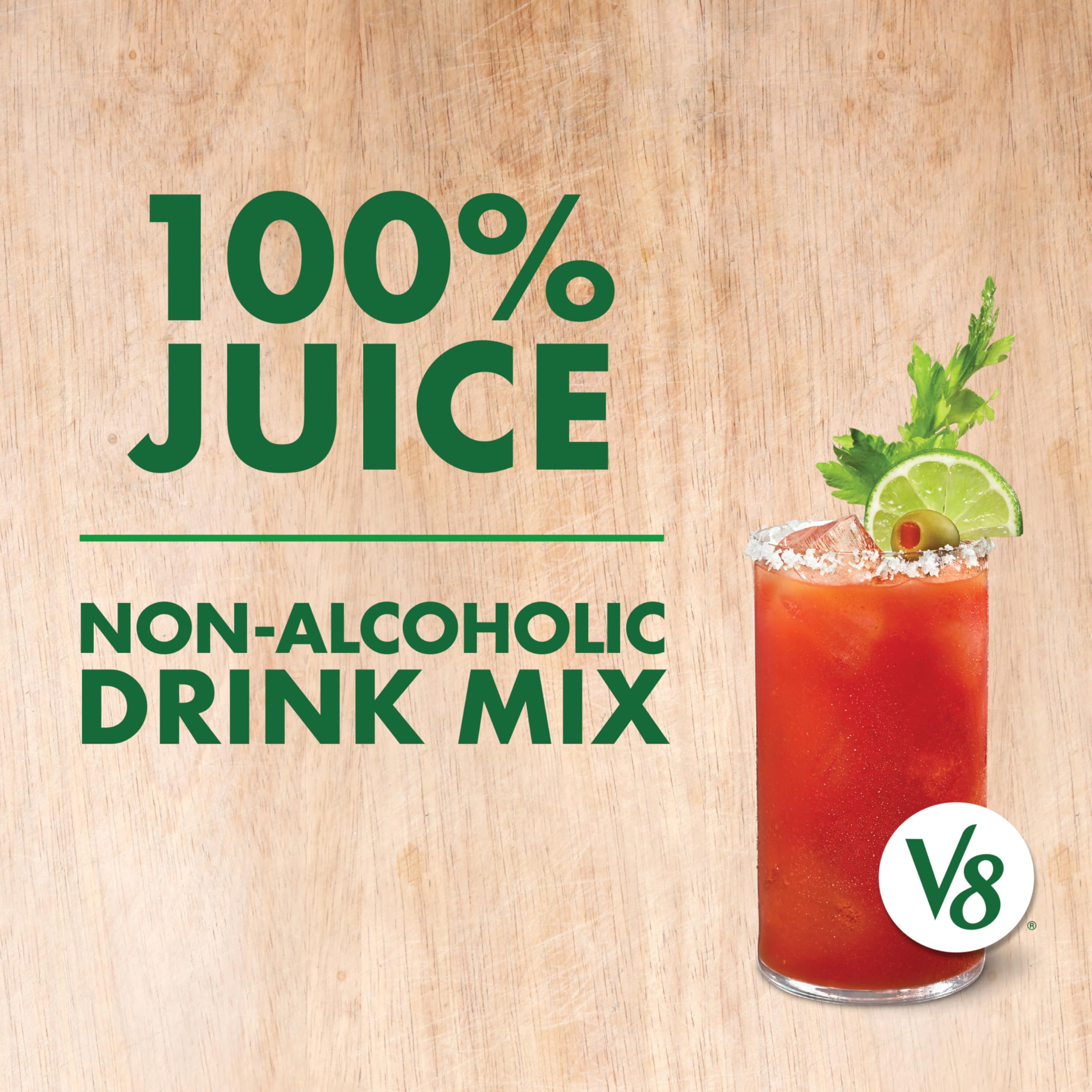 V8 Bloody Mary Mix, Vegetable Juice for Bloody Mary Cocktails, 46 FL OZ