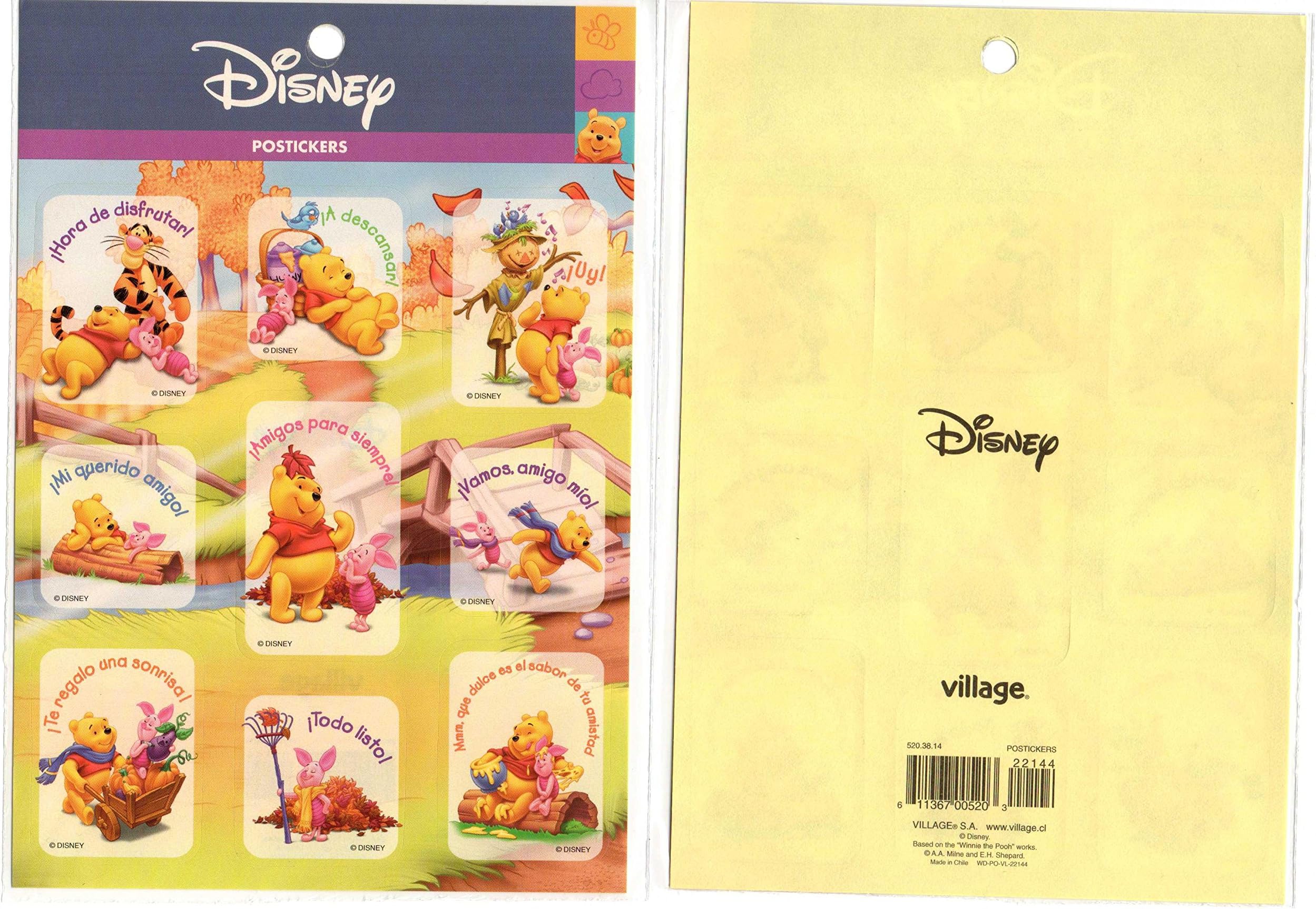 Winnie Pooh Tigger Pegy Stickers Decal Vintage