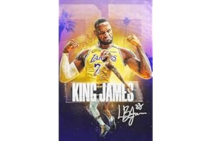 FRIANT LeBron James Basketball Star Art Sports Posters Home Decor Kids Room Wall Art Prints Friends Colleagues Gifts 12x18inch(30x45cm)