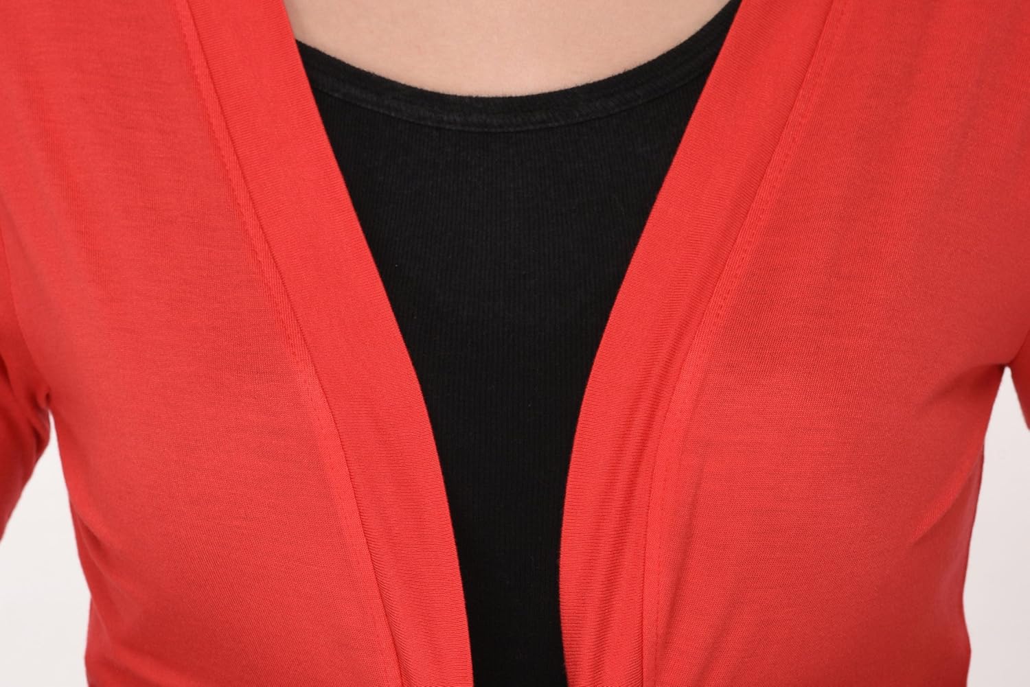 espresso women's 3/4th sleeve stylish shrug open cardigan