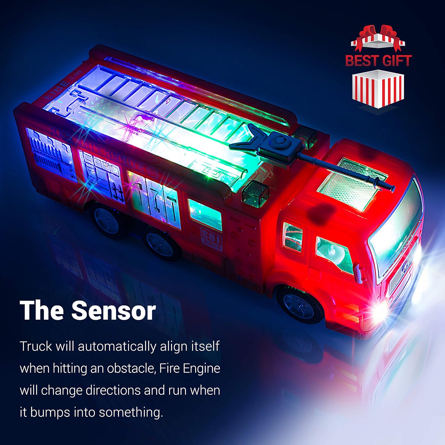 blue fire engine toy