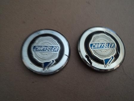 Amazon クライスラーエンブレムバッジデカールロゴ 1 Piece エンブレム 車 バイク