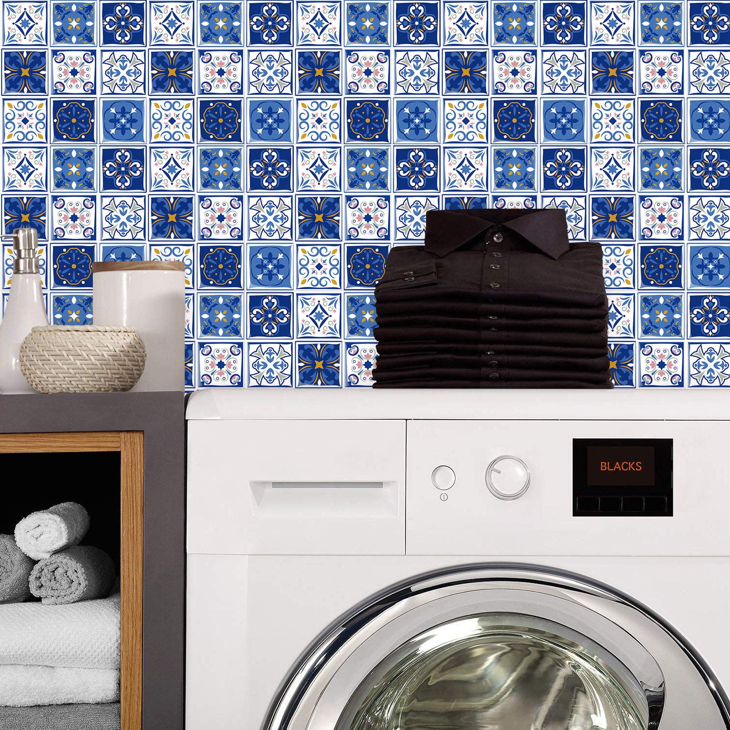 Cocotik Self Adhesive Wall Tile Peel and Stick Wall Stickers Bathroom Kitchen Backsplash Sticker, Pack of 6 (10\