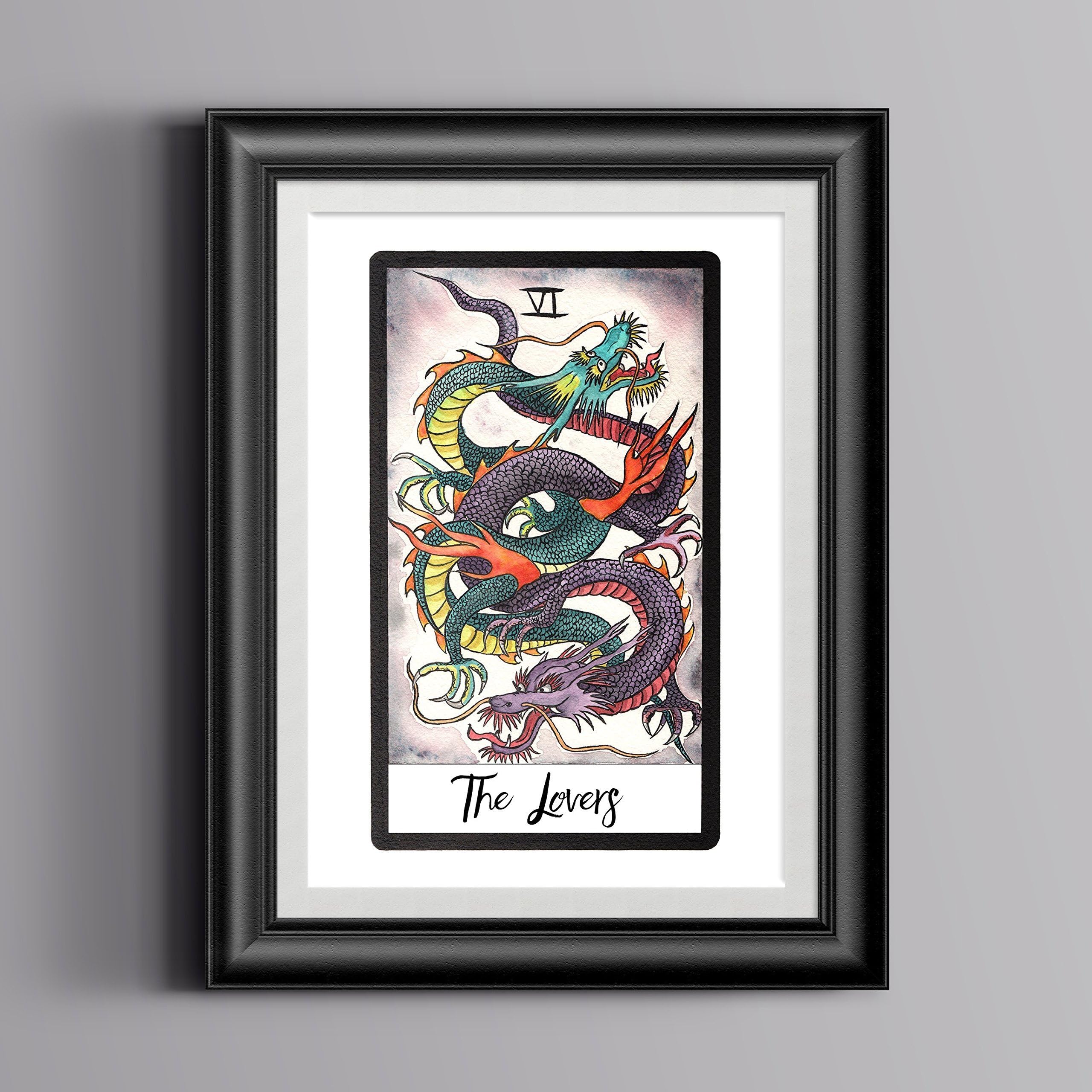 The Lovers A4 Tarot Print