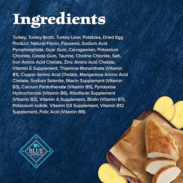 BLUE BUFFALO WILDERNESS NATURAL HIGH-PROTEIN GRAIN-FREE WET FOOD FOR ADULT CATS, TURKEY PATÉ, 5.5-OZ. CANS, 24 COUNT