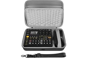 Geekria Audio Interface Carrying Case, Compatible with Elektron Digitakt II/Digitone II/Syntakt 12 / Analog Heat MKII/Hard Sh