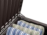 Keter Westwood 570L Outdoor Storage Box Brown Wood Effect All Weather view 6