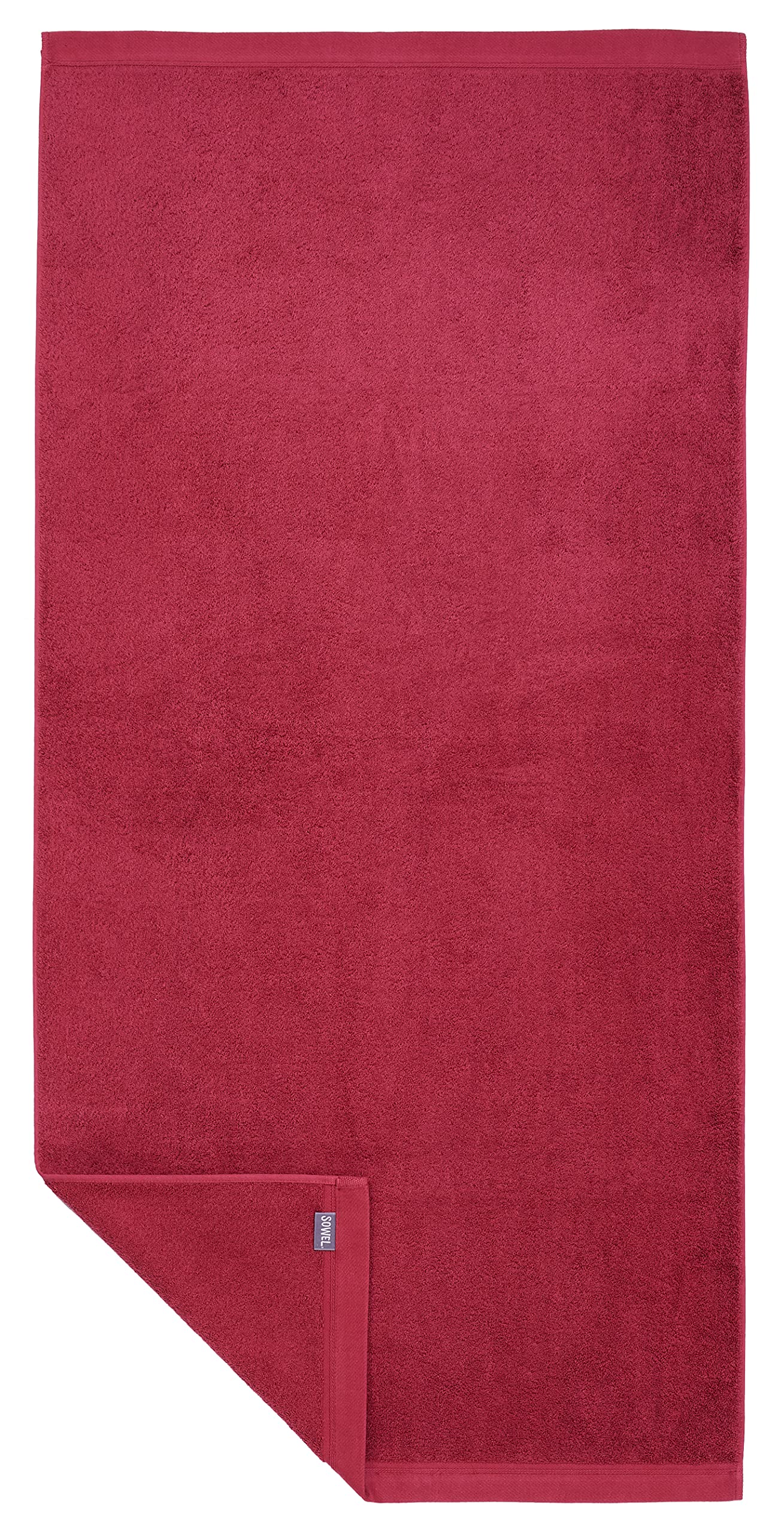 Sowel® Premium Bath Towel 70 x 140 cm, Hand Towel 100% Organic Cotton, Made in Portugal, Bordeaux