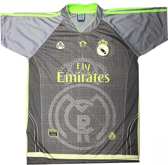 real madrid grey and green jersey