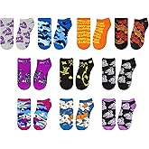 FORTNITE Boys Socks, 6 Pack Kids Ankle Socks for Boys, Boys No Show Socks, Ankle Socks for Boys Patterns