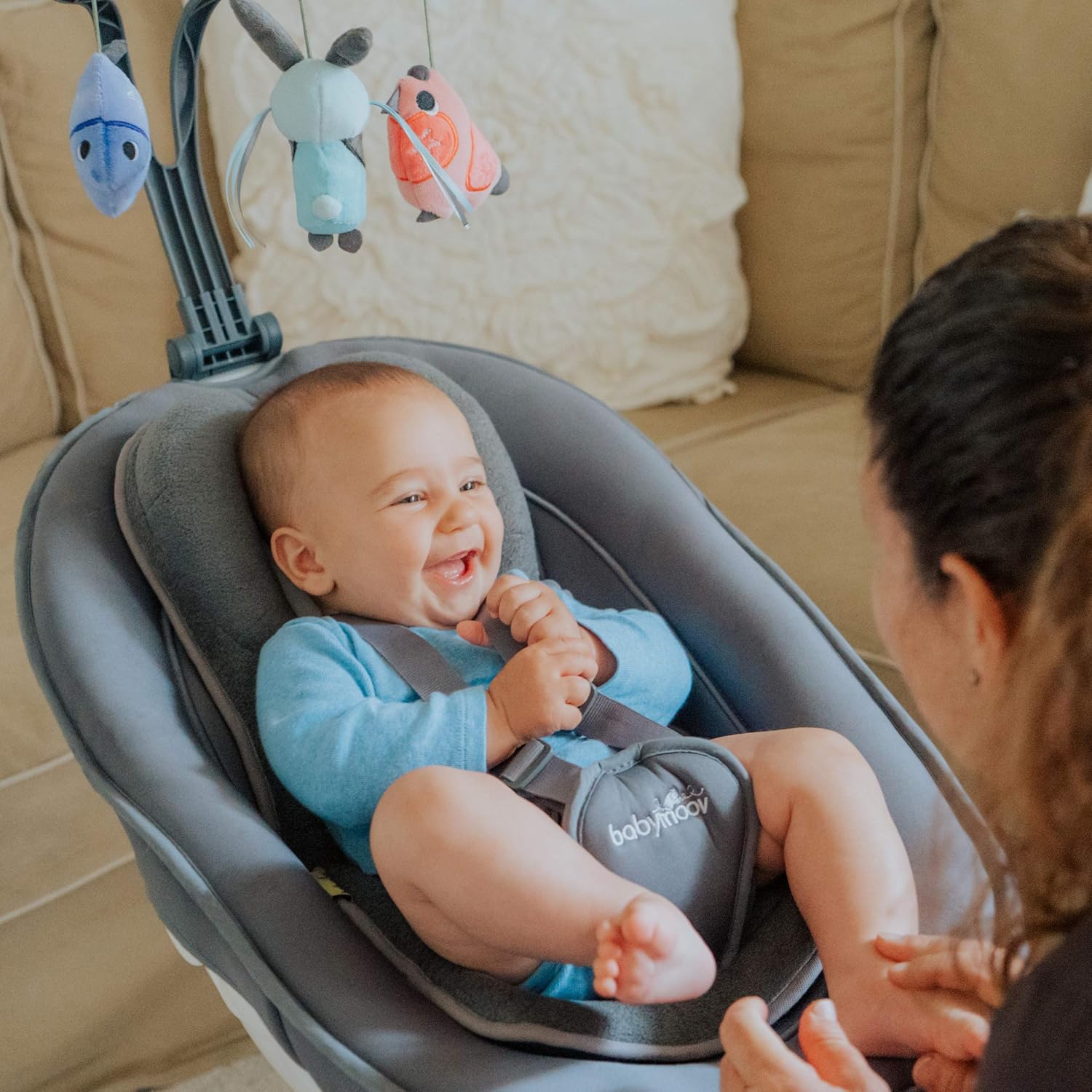 Amazon Com Babymoov Cosymorpho Universal Newborn Cushion Ultra Comfortable Body Pillow And Flat Head Prevention Provides Support In All Baby Gear Baby