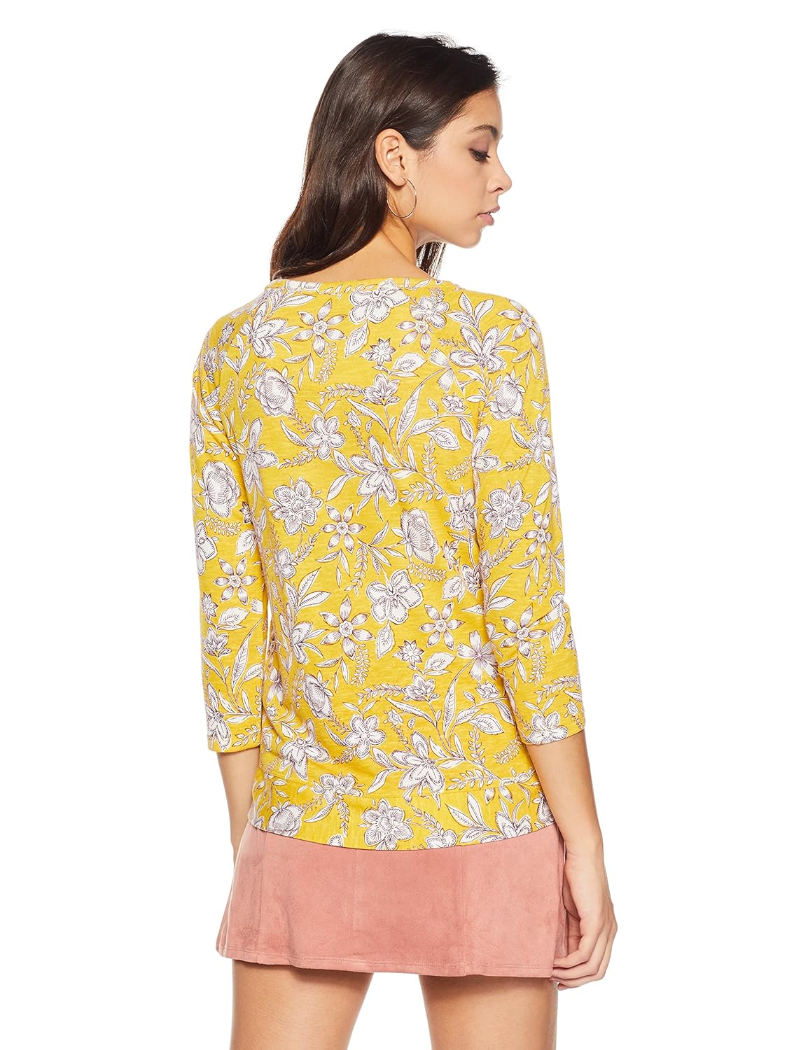 marks & spencer women's floral regular fit t-shirt