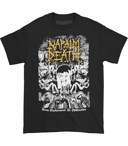Amazon.com: Napalm Death Scum Vintage M, L, XL, 2XL Black T-Shirt