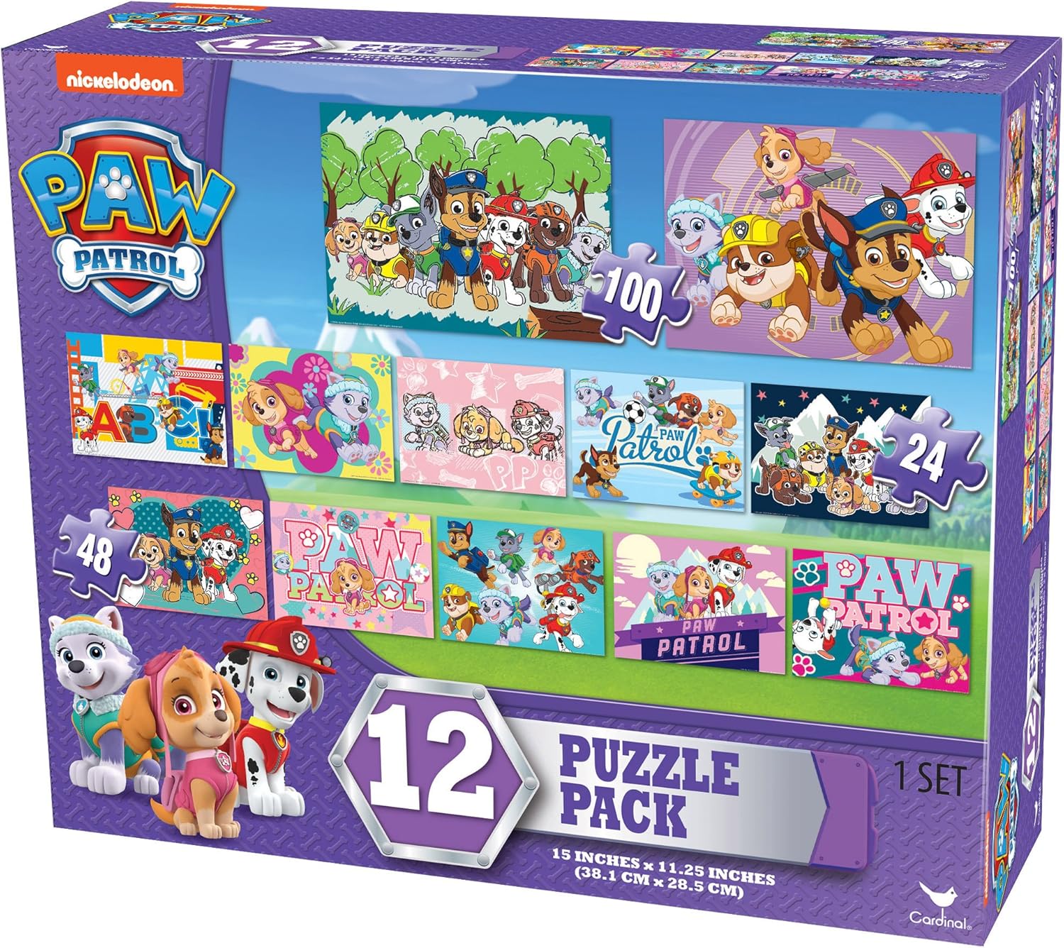 Paw Patrol Girls 12 Puzzle Pack (24 Pieces), Jigsaw Puzzles Amazon Canada