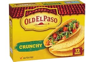 Old El Paso Crunchy Taco Shells, Gluten Free, Meal Prep, 12 Ct, 4.6 oz