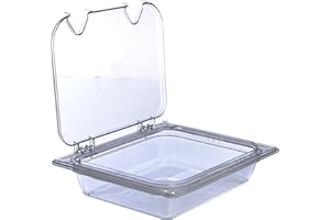 Carlisle FoodService Products 10220B07 Storplus Half Size Food Pan, Polycarbonate, 2.5" Deep, Clear