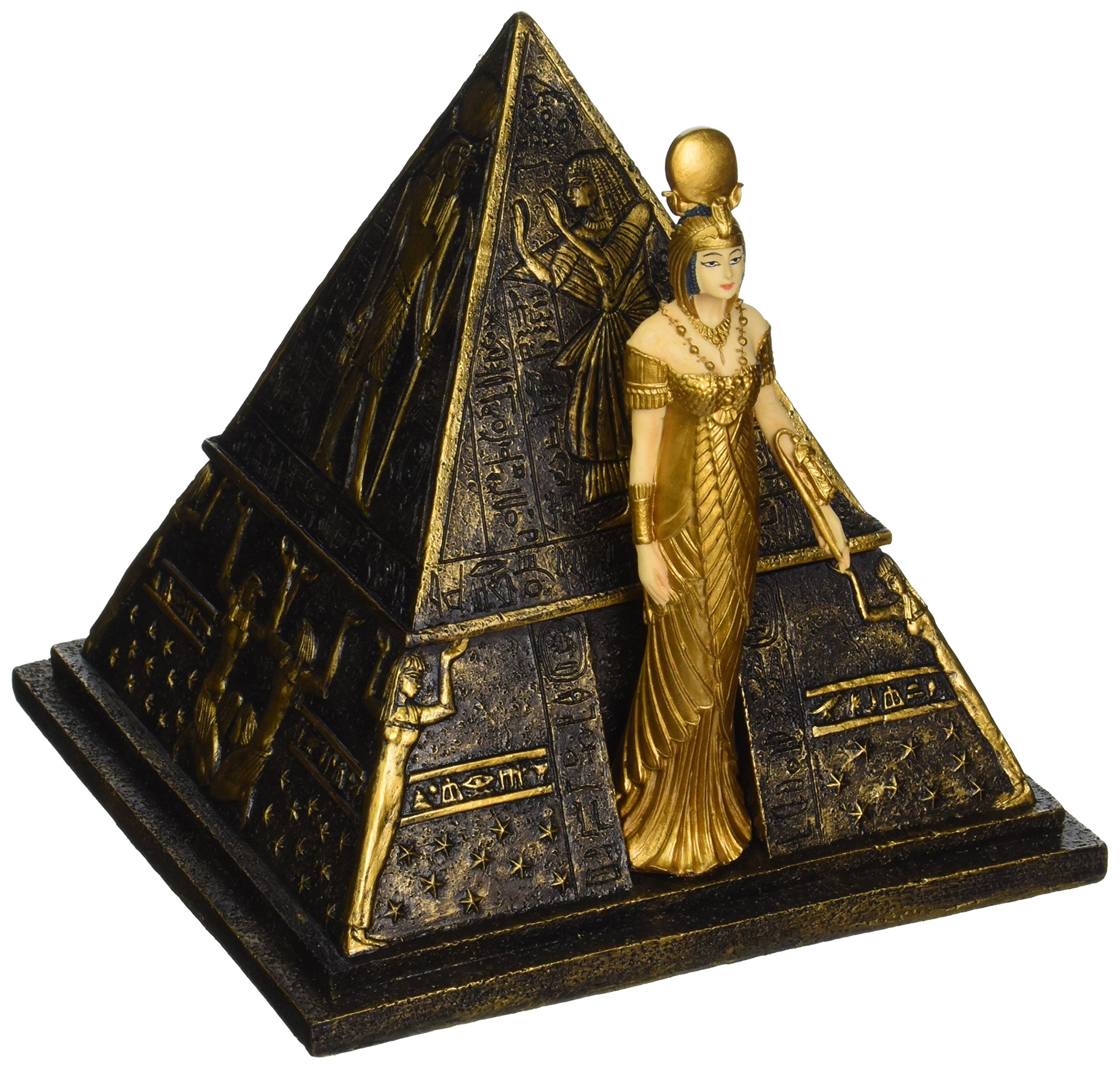 Design Toscano WU74577 Egyptian Goddess Isis Pyramid Treasure Box Sculpture