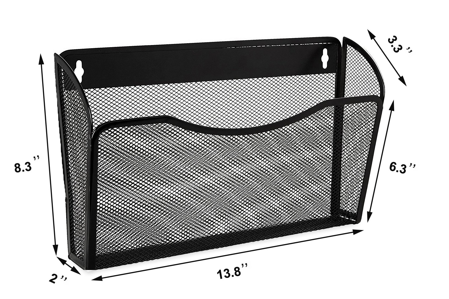 Easepres Mesh 3 Pockets File Organizer Hanging File Organizer Vertical