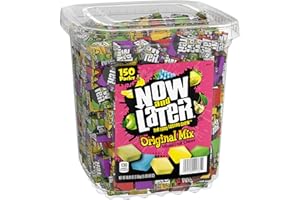NOW AND LATER Now & Later Original Mix, Individually Wrapped Mixed Fruit Chew Candy (150 Pieces)