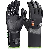 Luckcolor Heated Gloves for Men Women, Rechargeable Waterproof Heated Work Gloves with Arthritis Raynaud's Relief for Ski Golf Hiking Driving