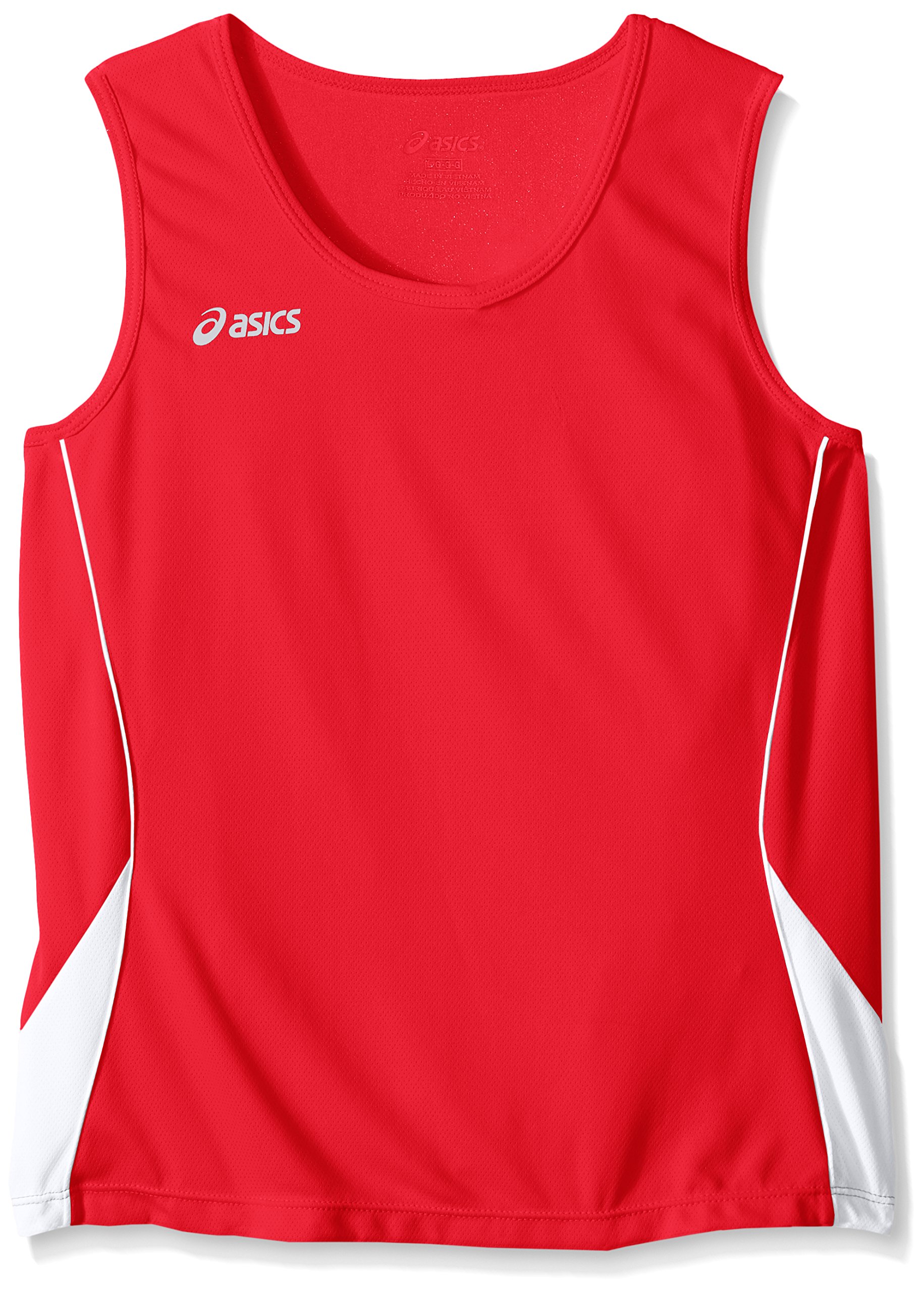 ASICS Jr. Baseline Jersey, Niñas, Rojo/Blanco, XL