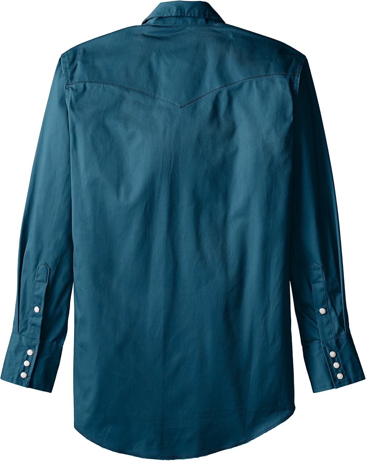 Wrangler Men's Western Long Sleeve Snap Firm Finish Work Shirt at  Men’s Clothing store