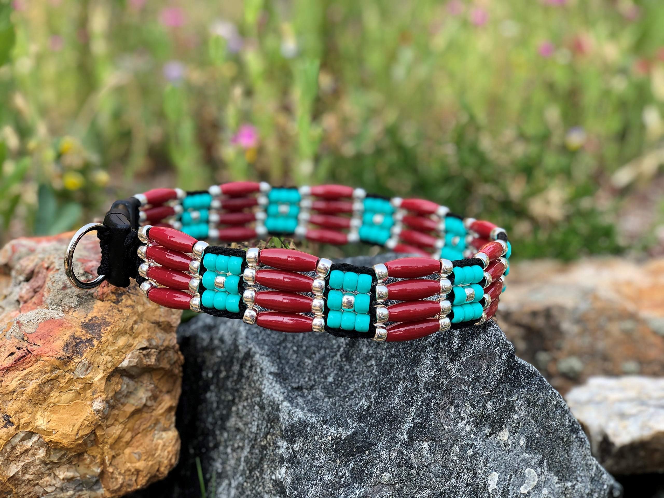 Cherokee Beaded Dog Collar