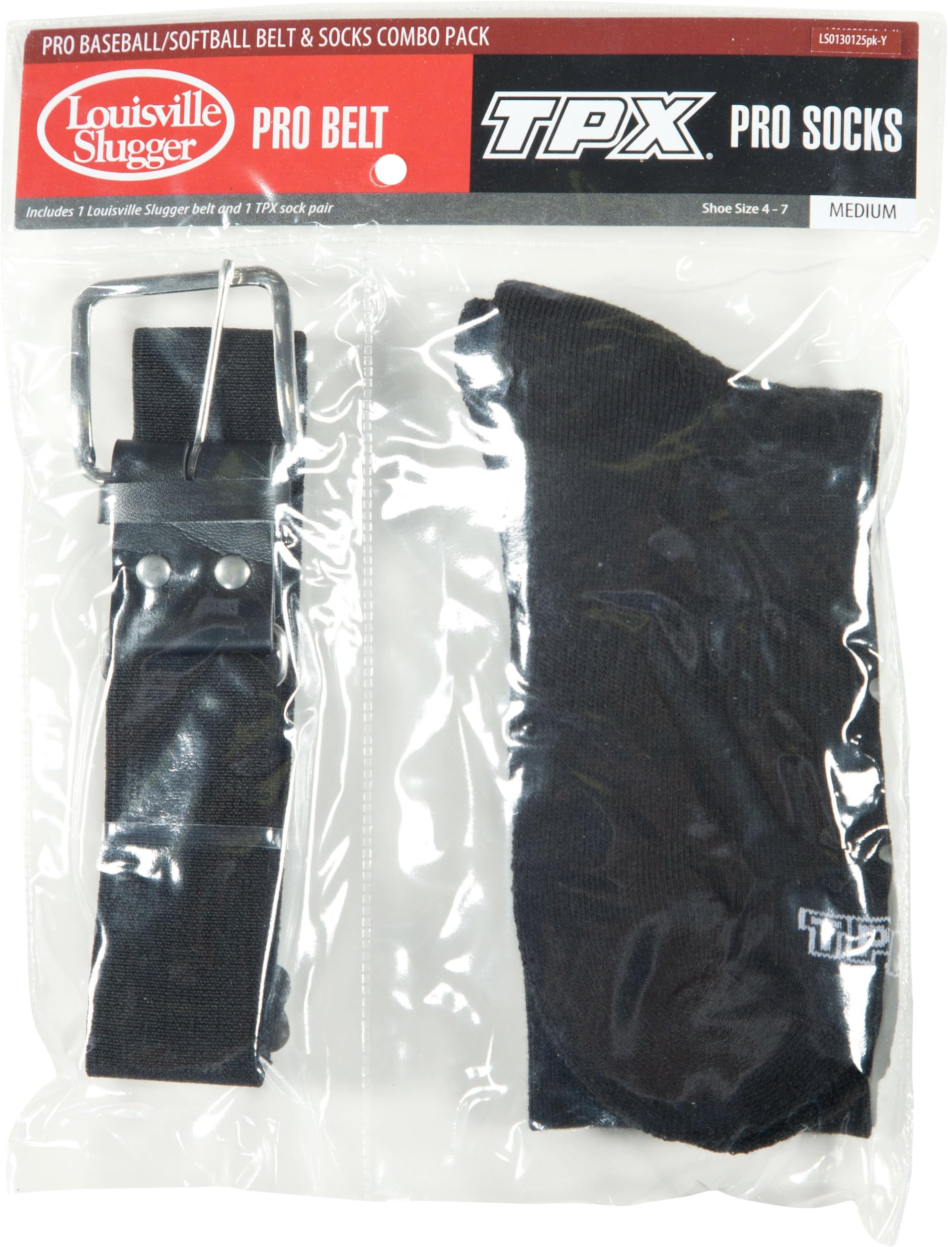 Louisville slugger combo pack baseball belt & socks