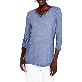 NIC+ZOE Women's Textured Drape Top