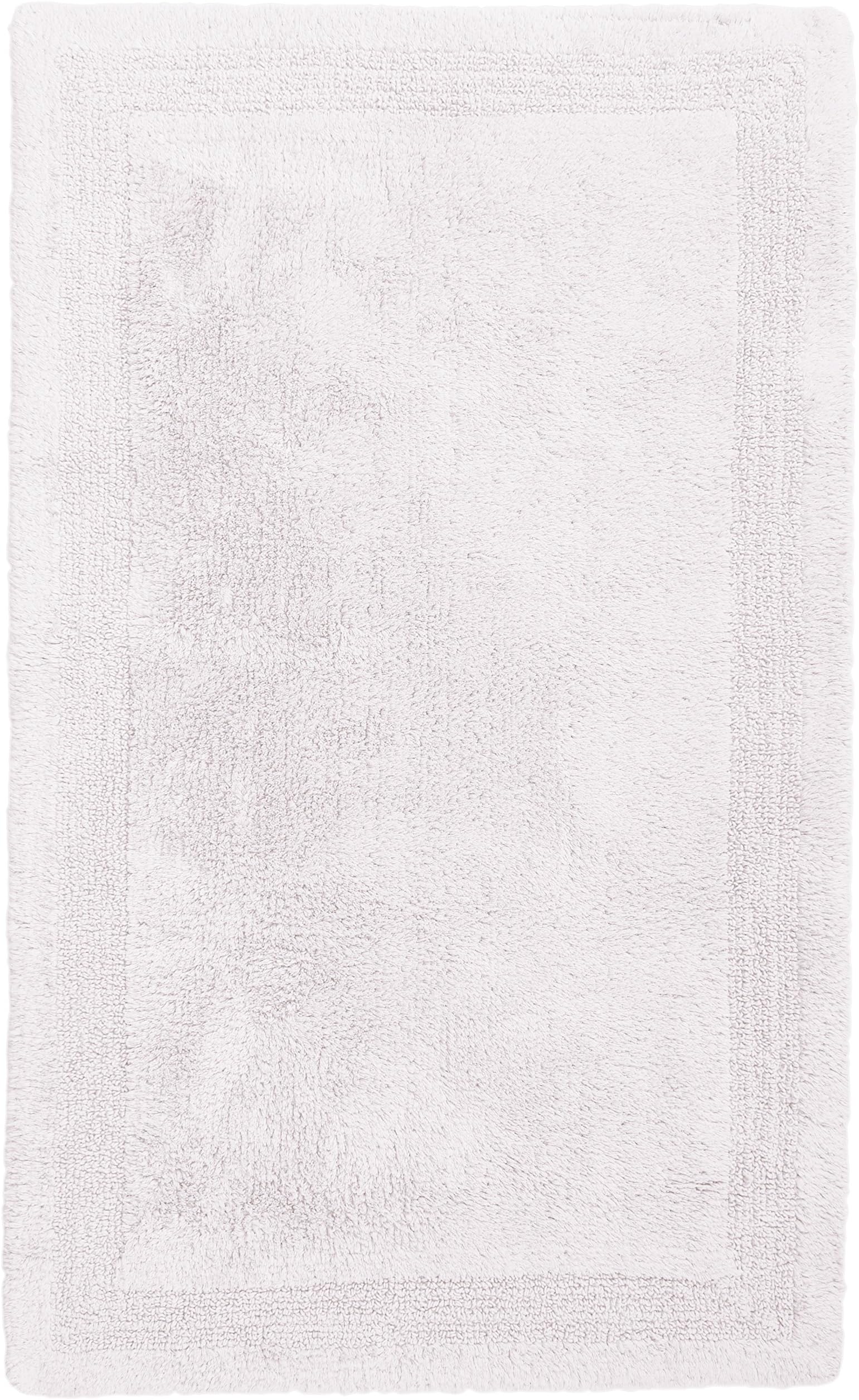 Amazon Brand โ Pinzon Luxury Reversible Cotton Bath Mat - 30 x 50 inch, White