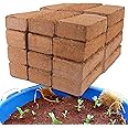 CJGQ Coco Coir for Organic Coconut Coir- 24 Pack Coco Coir Brick- Coconut Soil with Low EC & pH Balance-Coco Fiber for Herbs& Flowers- High Expansion-Renewable Coco Soil for Planting
