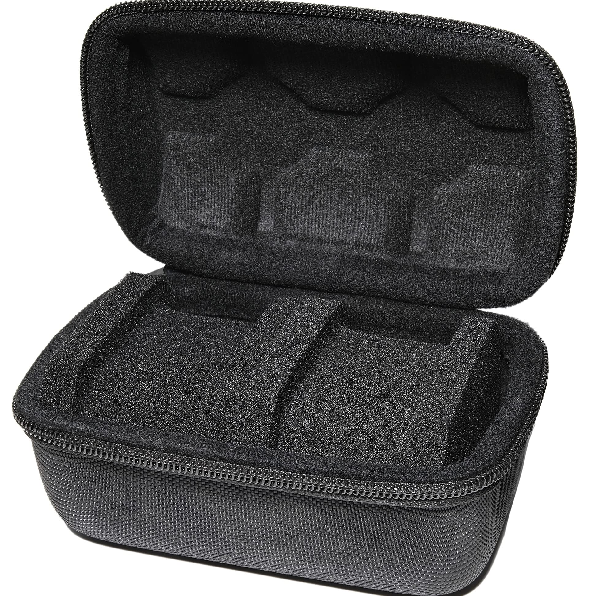 RIGICASE Hard Compact Watch Roll travel case, 2 Slots Portable holder and Organizer with Soft Pillow, keep watch from moving(fit up to 55 mm)