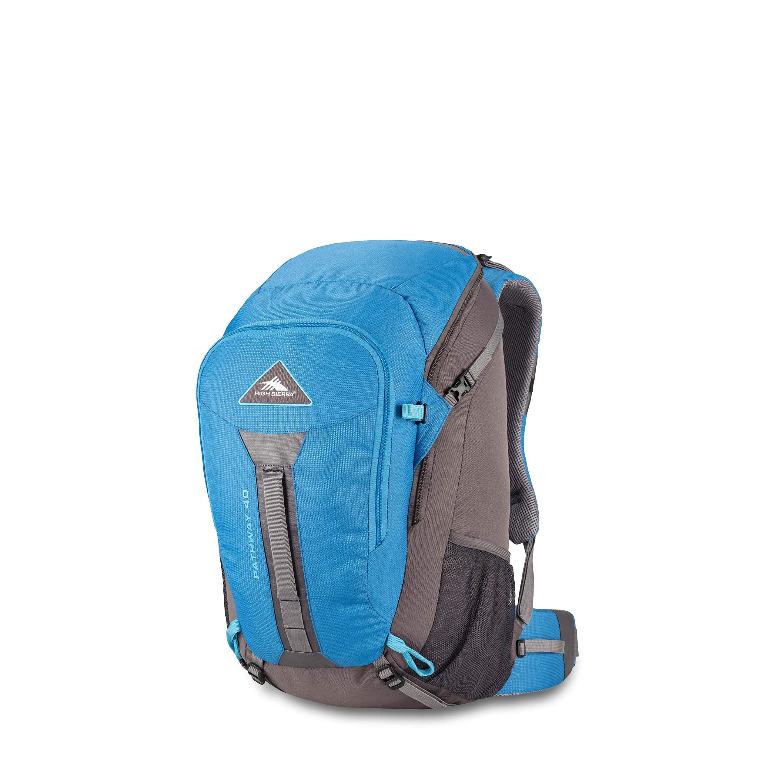 High Sierra Pathway 30L Internal Frame Hiking Backpack - Grey Blue/Mercury/Blue Haze, Padded & Breathable For Weekend Trips - View #10