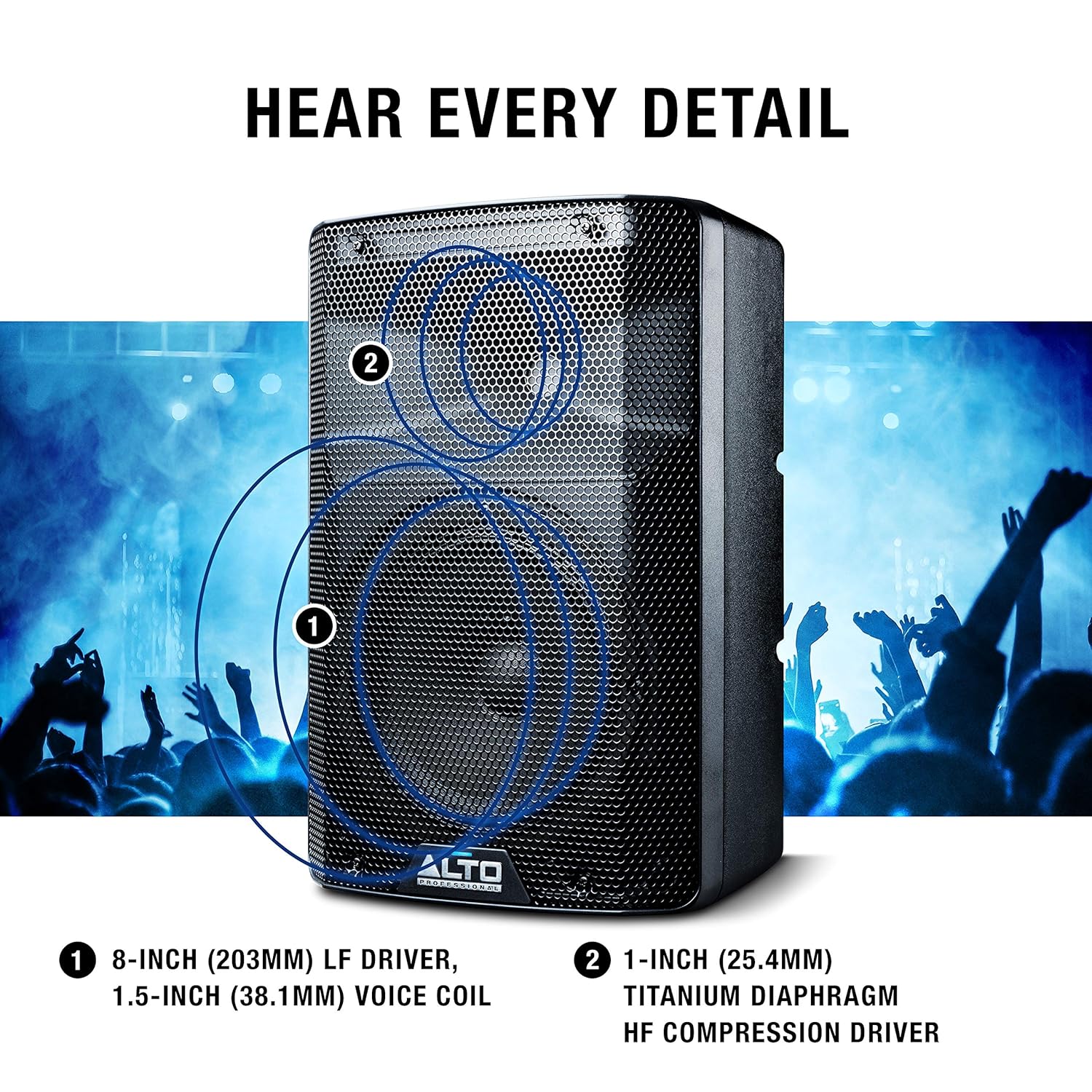 alto tx208 300 watt active speaker