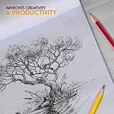 G4GADGET 2 Packs A3 Sketchbook Drawing Paper 60 Sheets 80 GSM Kids Doodle Pad view 3