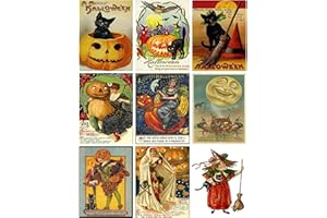 PAPER MOON MEDIA Victorian Vintage Halloween Printed Collage Sheet 8.5 x 11"