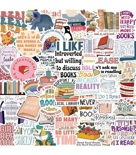 62 Pcs Thriller Book Stickers Pack - Cute Cartoon Vinyl Decals For Water Bottles & Laptops - View #10