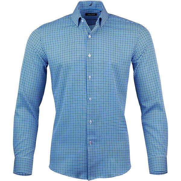 nautica slim fit wrinkle resistant dress shirt Amazon.com: Nautica Mens Slim Fit Long Sleeve Dress Shirt : Clothing, Shoes  & Jewelry
